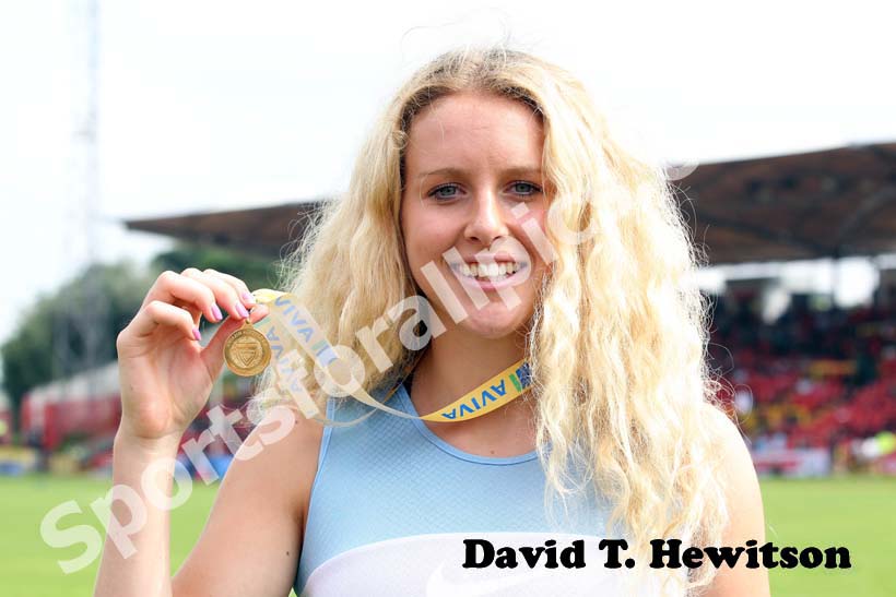 Lucy Bryan (Avon) winner fo the Senior girls Pole Vault.